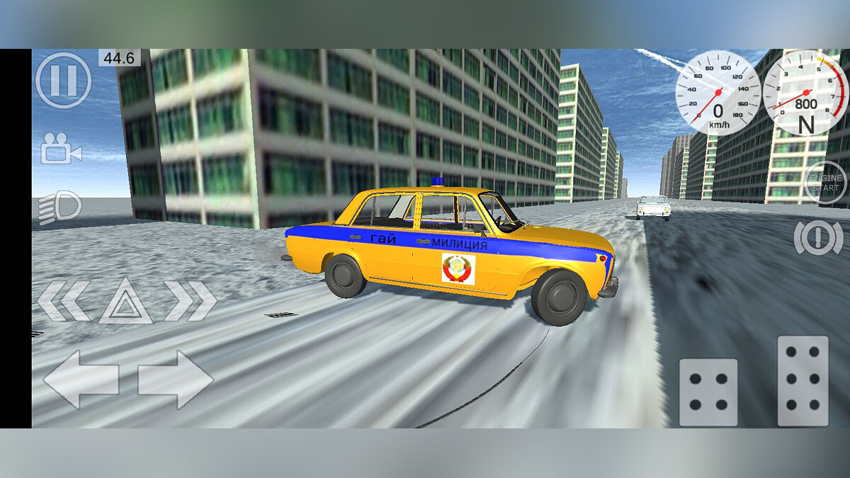 Simple Car Crash Physics Sim — VAZ 2101 police