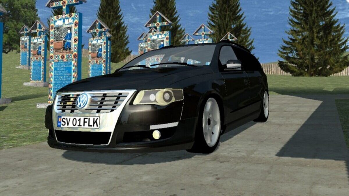 Simple Car Crash Physics Sim — Volkswagen Passat B6