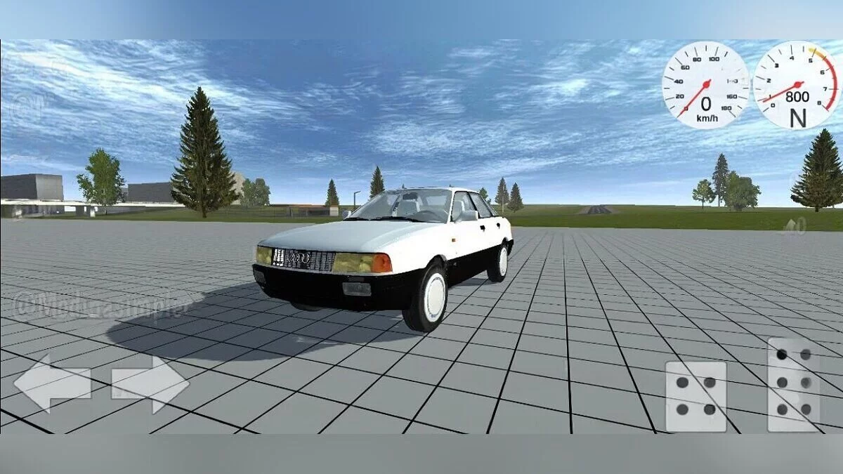 Simple Car Crash Physics Sim — Audi 80