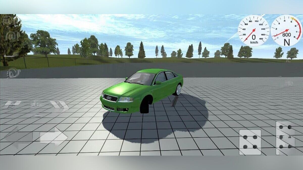 Simple Car Crash Physics Sim — Audi A6C5 Sedan