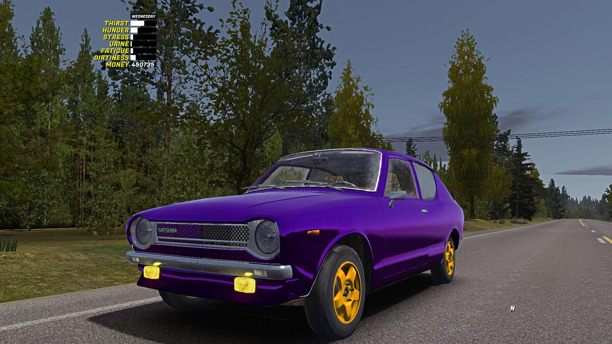 My Summer Car — Сатсума та Лада Седан баклажан