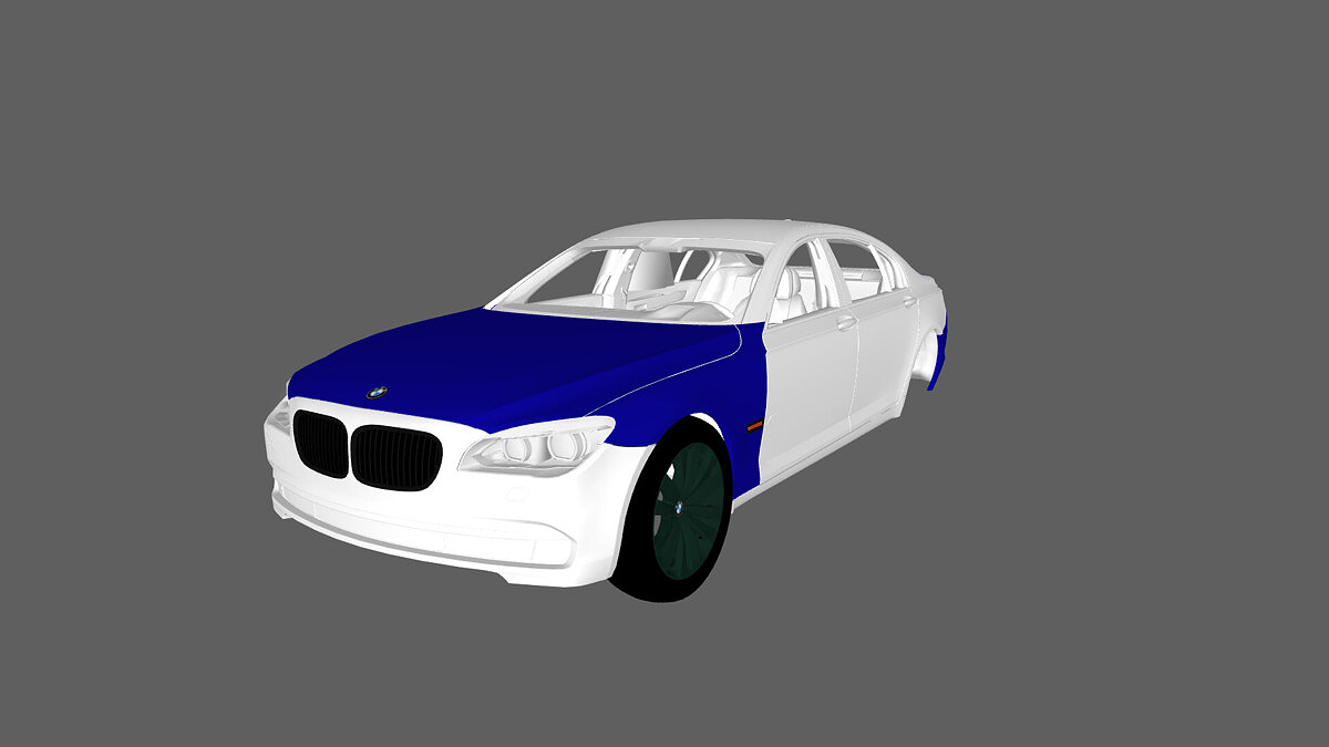 Simple Car Crash Physics Sim — BMW F02 750li