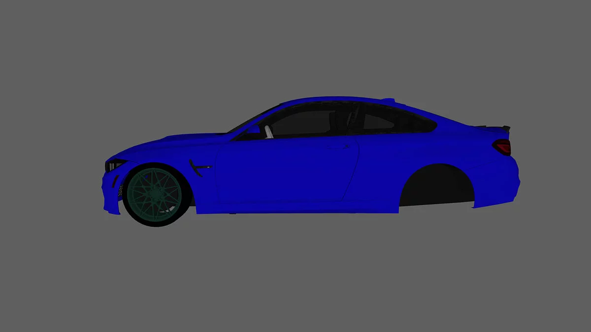 Simple Car Crash Physics Sim — BMW M4 F82 з спойлером