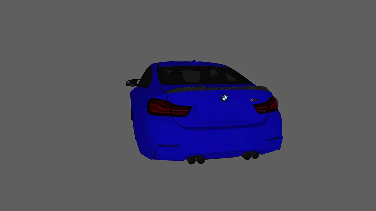 Simple Car Crash Physics Sim — BMW M4 F82 з спойлером