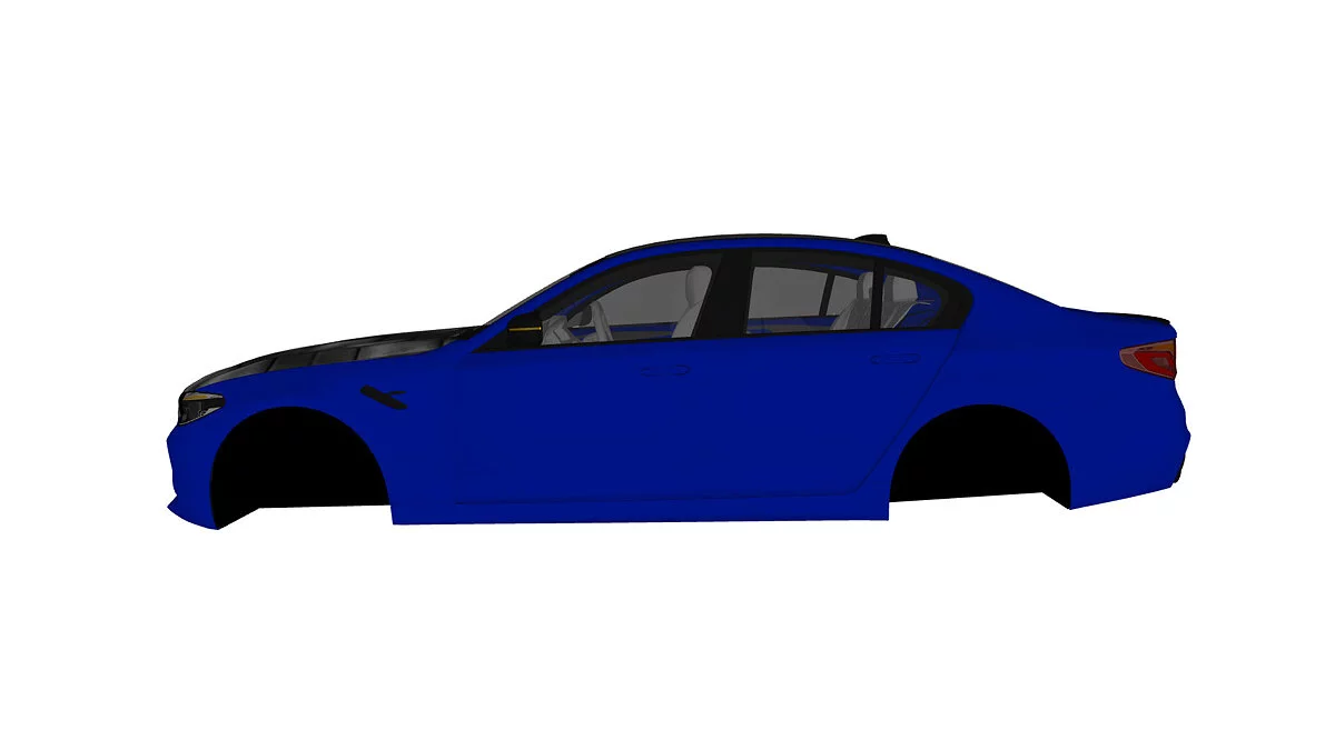 Simple Car Crash Physics Sim — BMW M5 V2