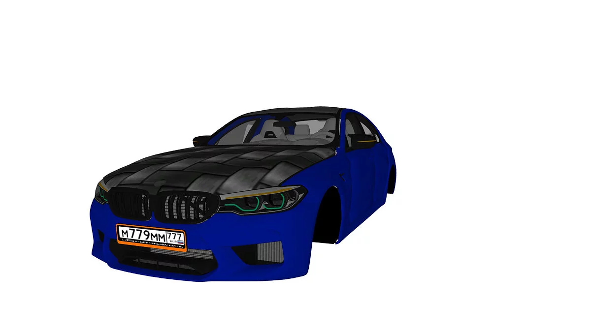 Simple Car Crash Physics Sim — BMW M5 V2