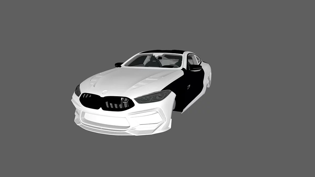 Simple Car Crash Physics Sim — BMW M8 F92