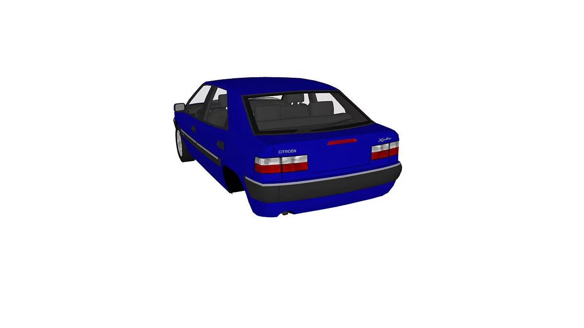 Simple Car Crash Physics Sim — Citroen Xantia