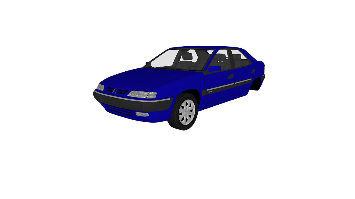 Simple Car Crash Physics Sim — Citroen Xantia