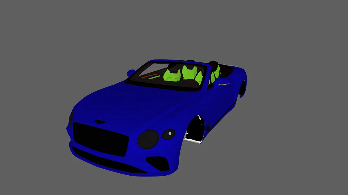 Simple Car Crash Physics Sim — Continental GT Cabrio