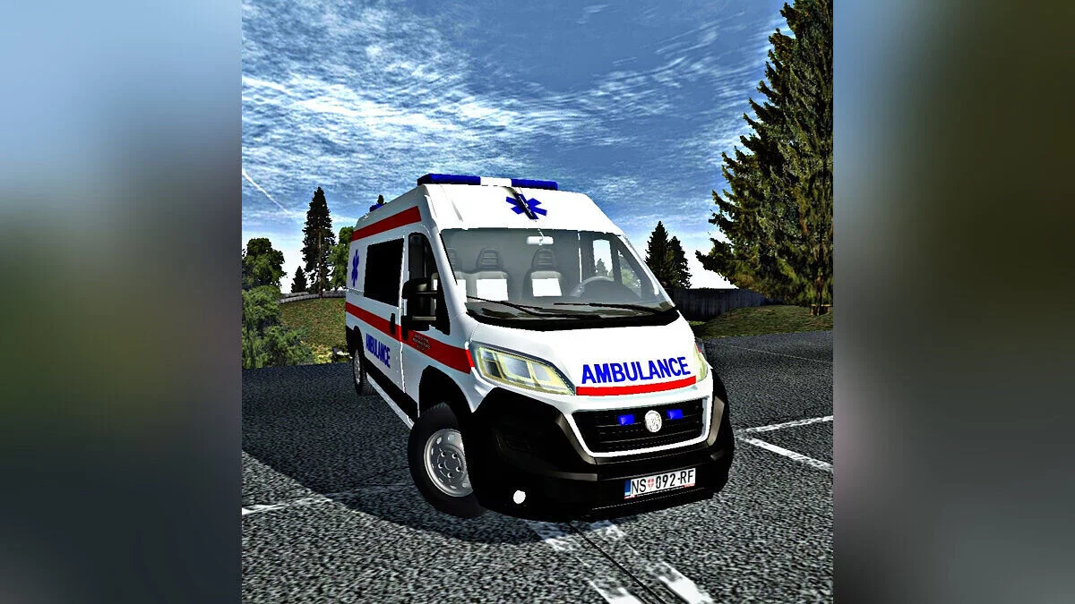 Simple Car Crash Physics Sim — Fiat Ducato Ambulance