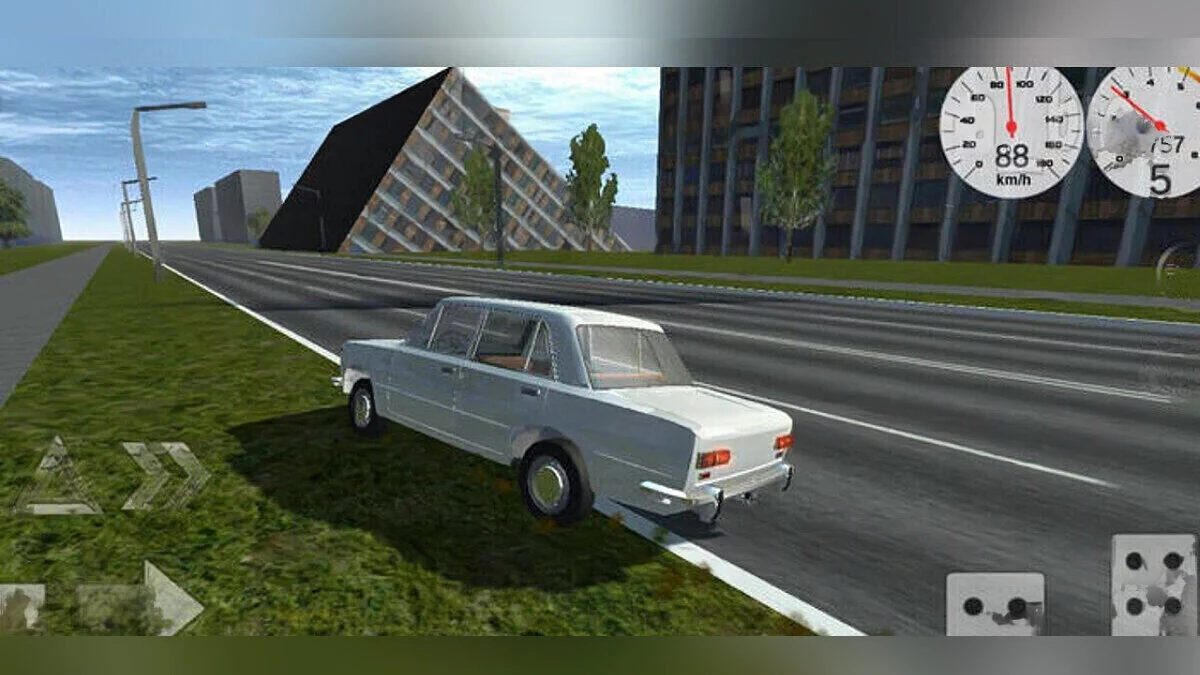 Simple Car Crash Physics Sim — Ciudad después del tsunami