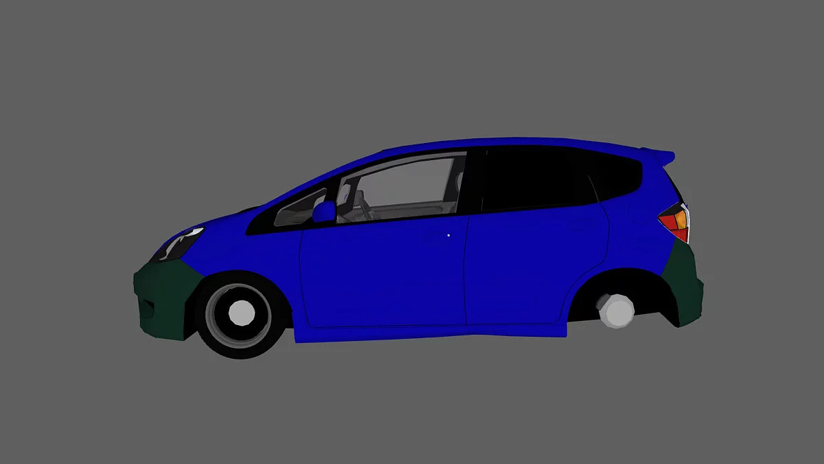 Simple Car Crash Physics Sim — Honda Jazz Fit