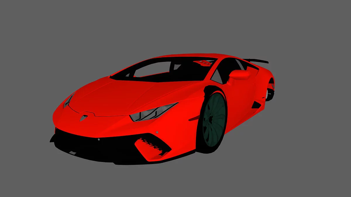 Simple Car Crash Physics Sim — Lamborghini Huracan with tuning