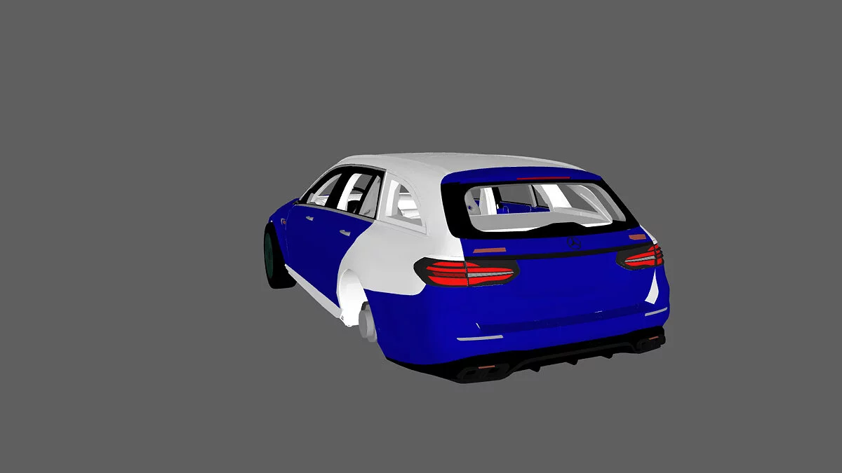 Simple Car Crash Physics Sim — Mercedes-Benz C63 kombi