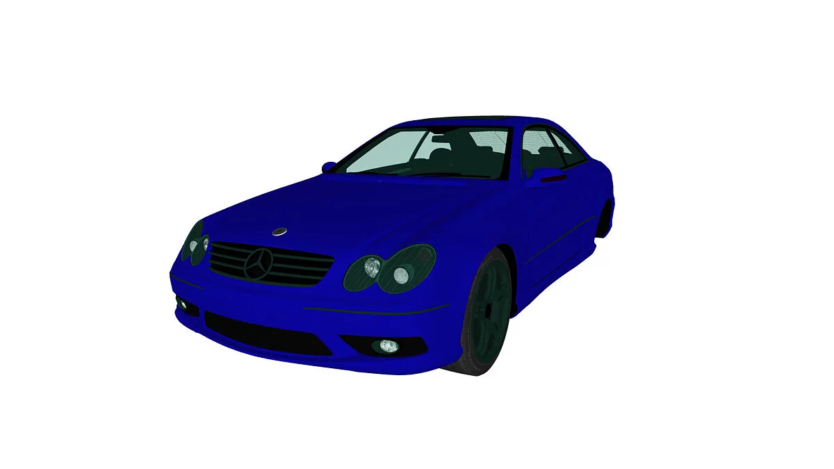 Simple Car Crash Physics Sim — Mercedes-Benz CLK55 AMG