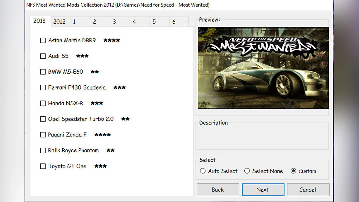 Need for Speed: Most Wanted (2005) — NFS Bridge Vanted Mods Collection 2012