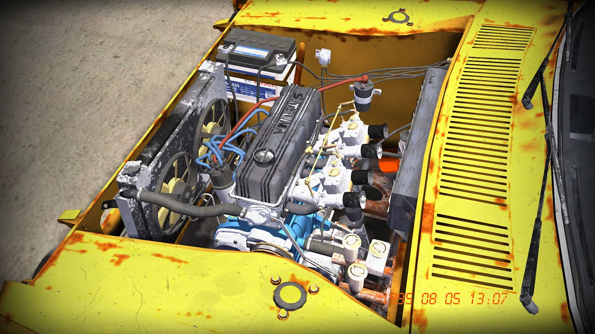 My Summer Car — Pomarańczowy zardzewiały sport Satsuma