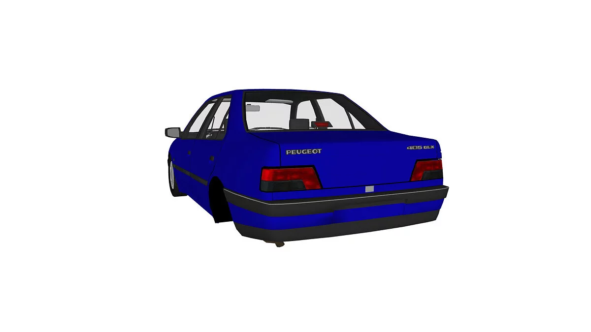 Simple Car Crash Physics Sim — Peugeot 405 GLX