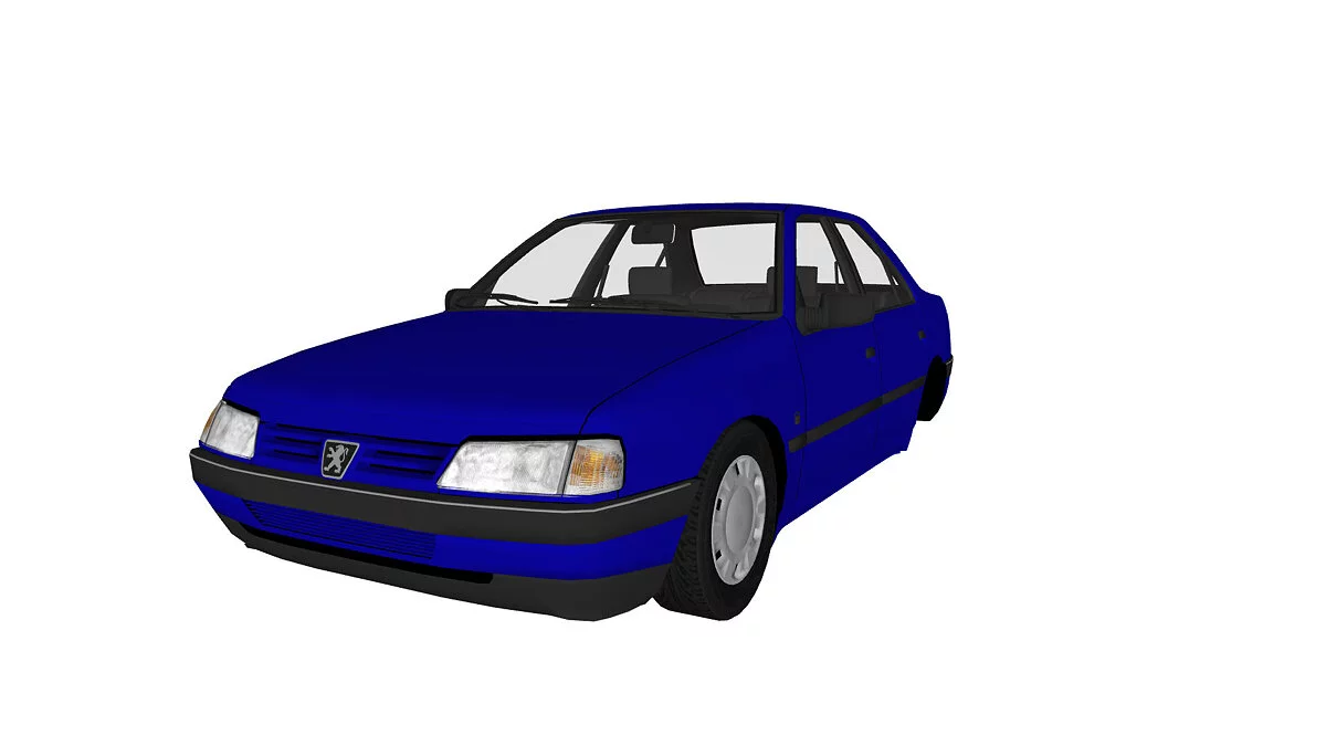 Simple Car Crash Physics Sim — Peugeot 405 glx