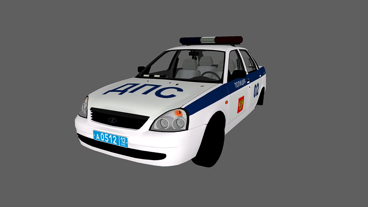 Simple Car Crash Physics Sim — Police Lada Priora