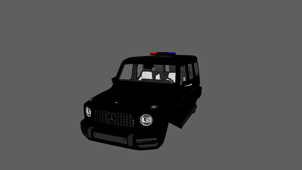 Simple Car Crash Physics Sim — Police Mercedes-Benz G-Class