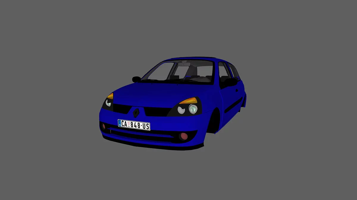 Simple Car Crash Physics Sim — Renault clio mk2