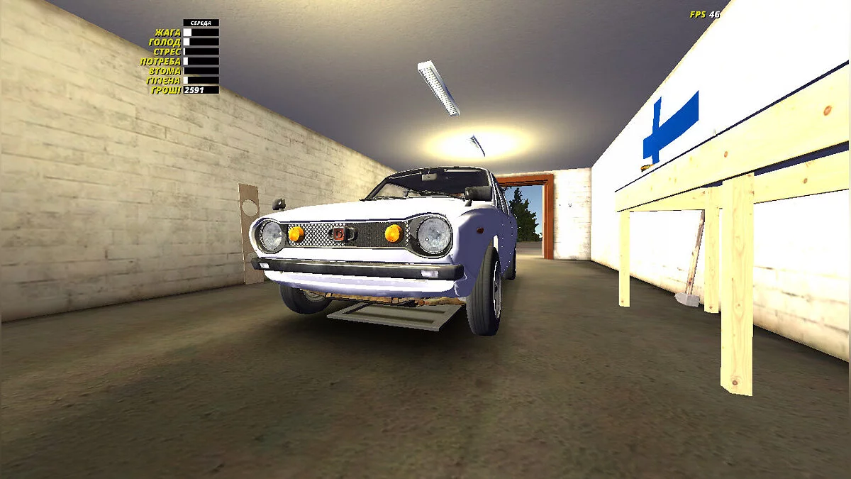 My Summer Car — Stock white Satsuma at full speed