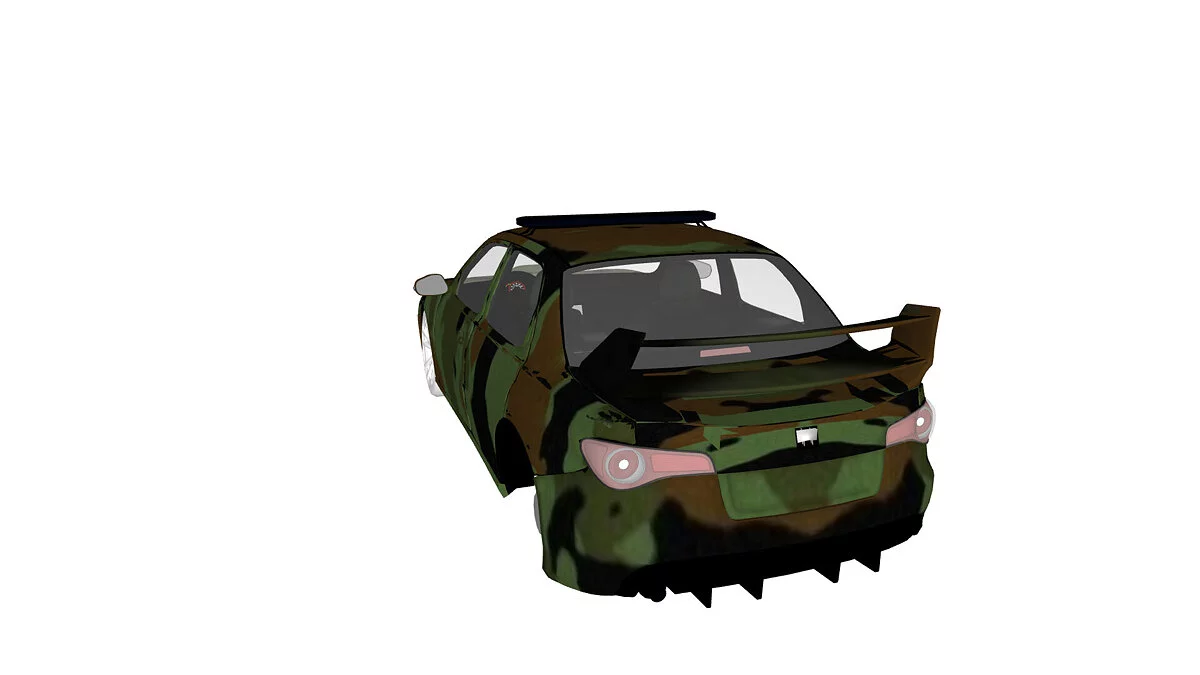 Simple Car Crash Physics Sim — Subaru военный