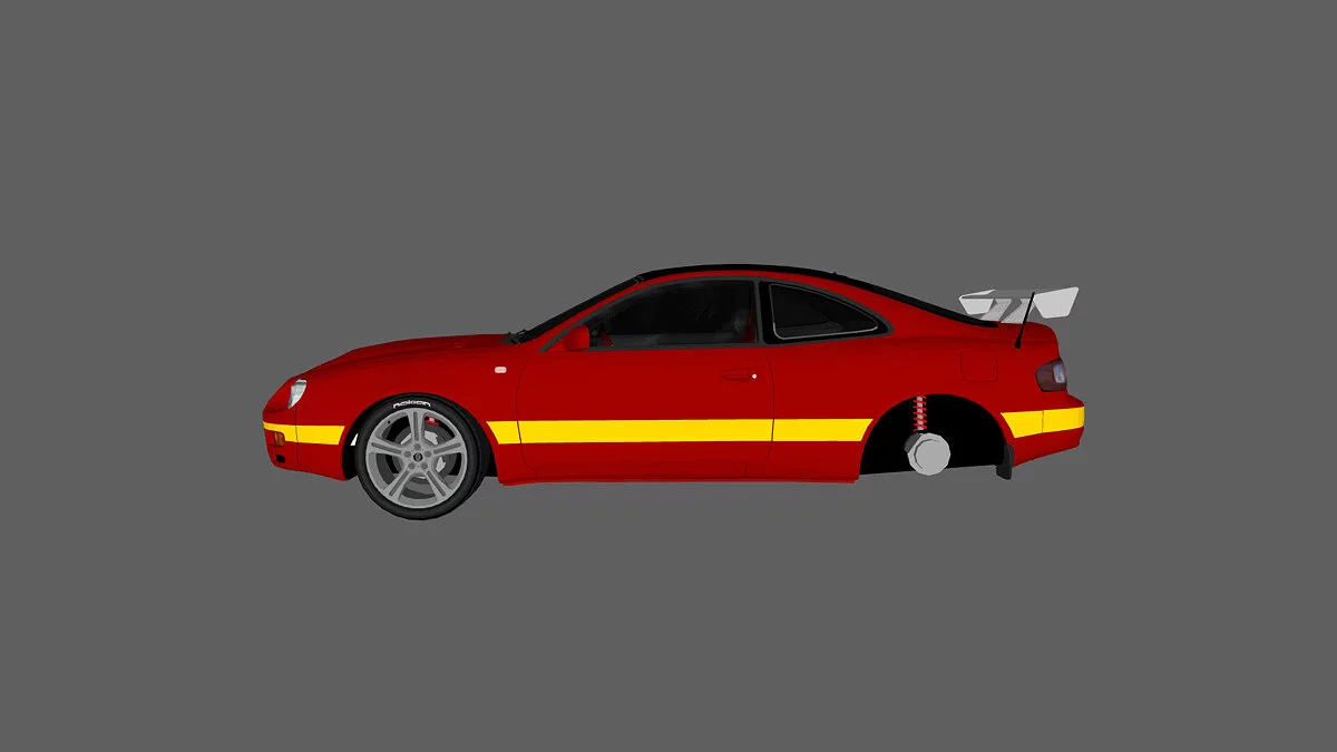 Simple Car Crash Physics Sim — Toyota Celica