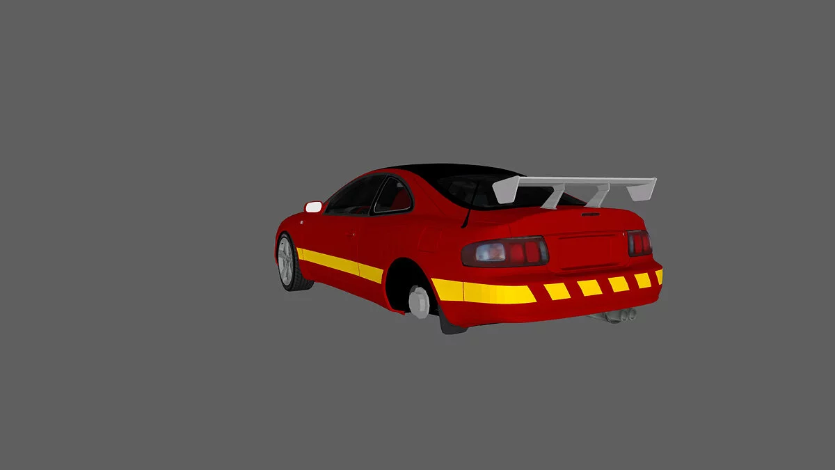 Simple Car Crash Physics Sim — Toyota Celica