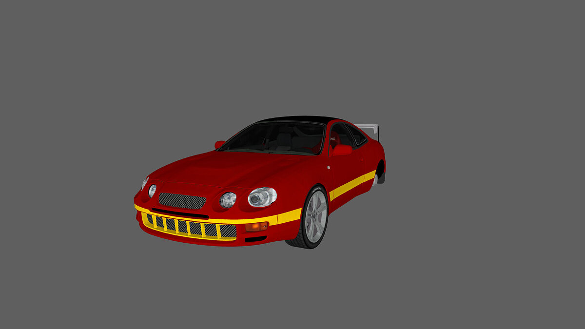 Simple Car Crash Physics Sim — Toyota Celica