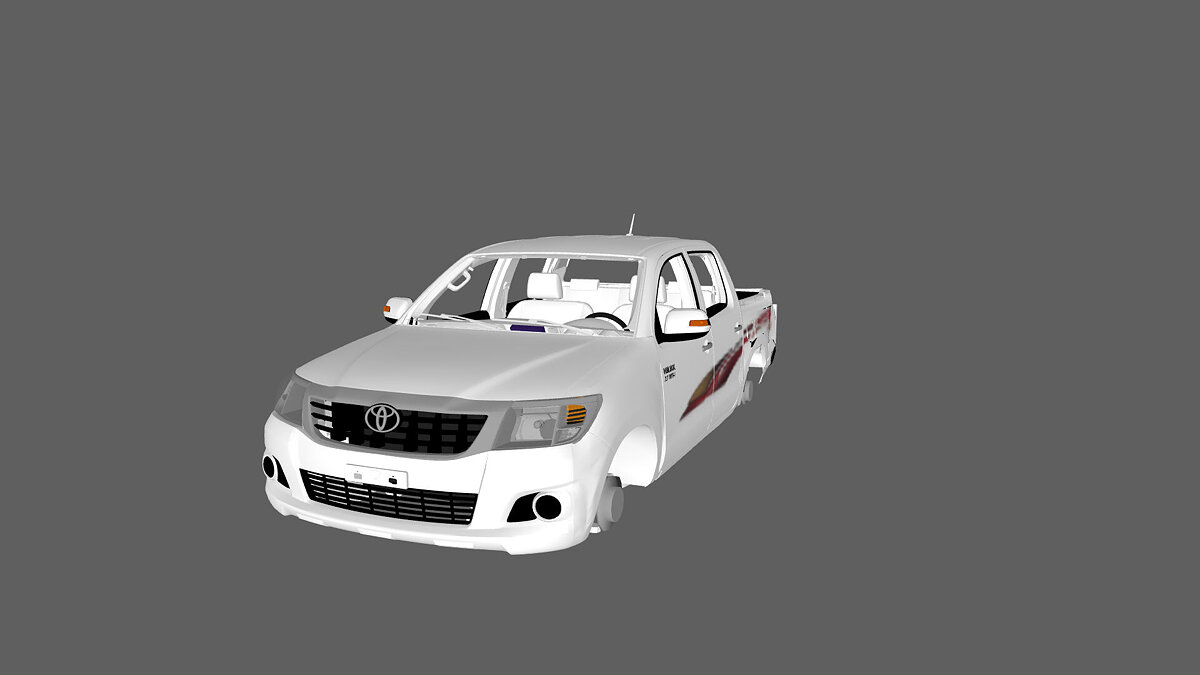 Simple Car Crash Physics Sim — Toyota Hilux 2015