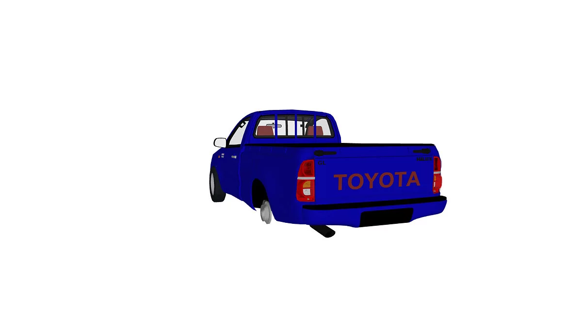 Simple Car Crash Physics Sim — Toyota Hilux