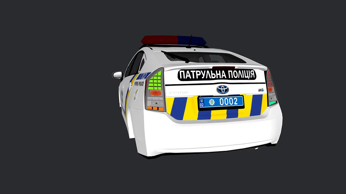 Simple Car Crash Physics Sim — Toyota Prius - українська поліція