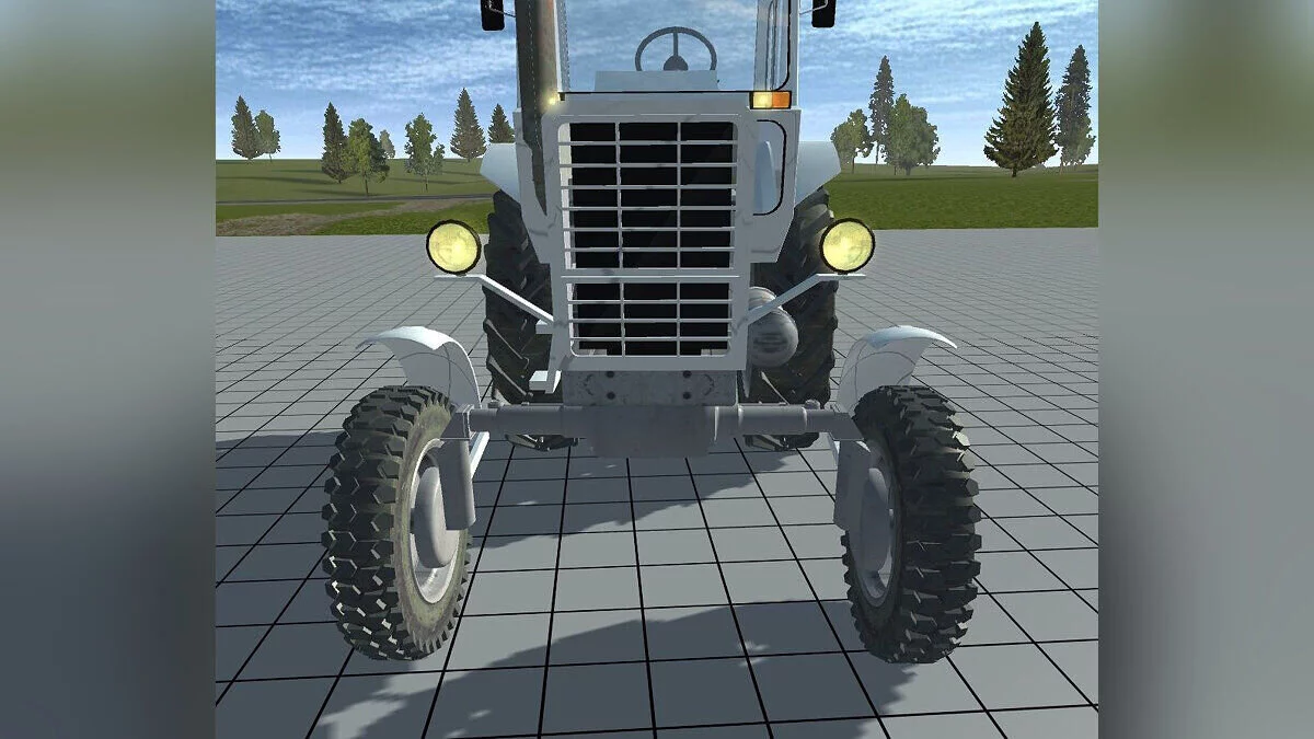 Simple Car Crash Physics Sim — Tractor MTZ-82