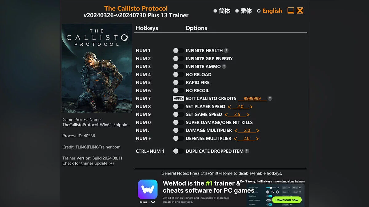 The Callisto Protocol — Entrenador (+12) [UPD: 30/07/2024]