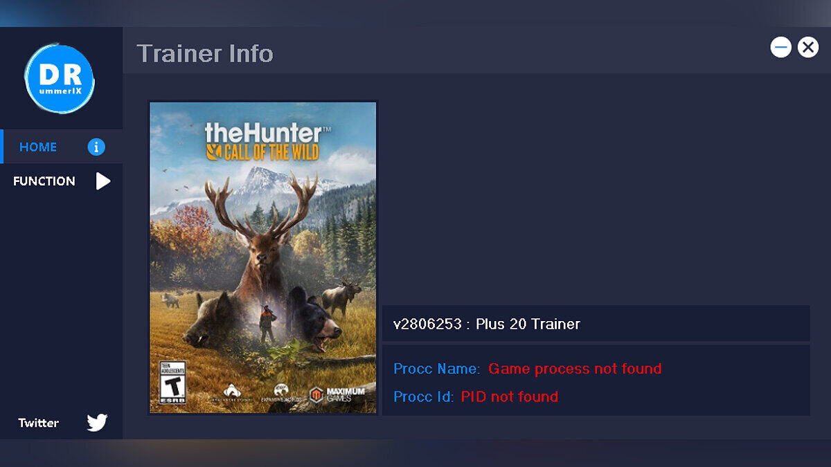 theHunter: Call of the Wild — Trainer (+20) [Game Version: 2806253] 08/15/24