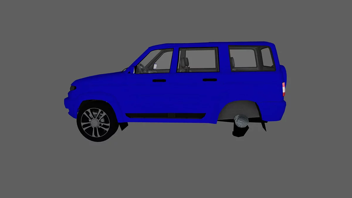 Simple Car Crash Physics Sim — UAZ Patriot