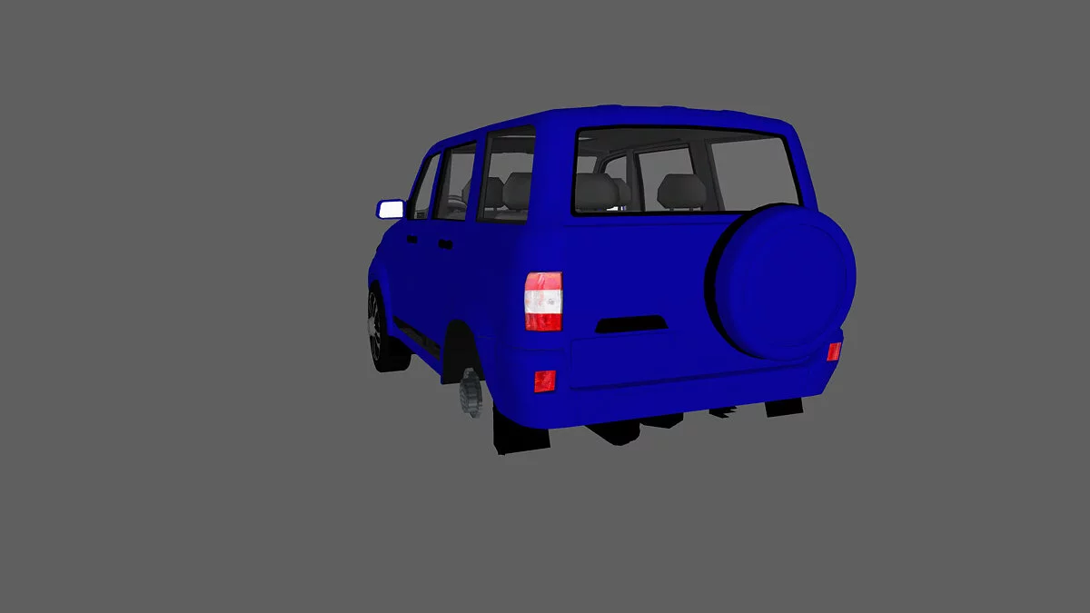 Simple Car Crash Physics Sim — UAZ Patriot