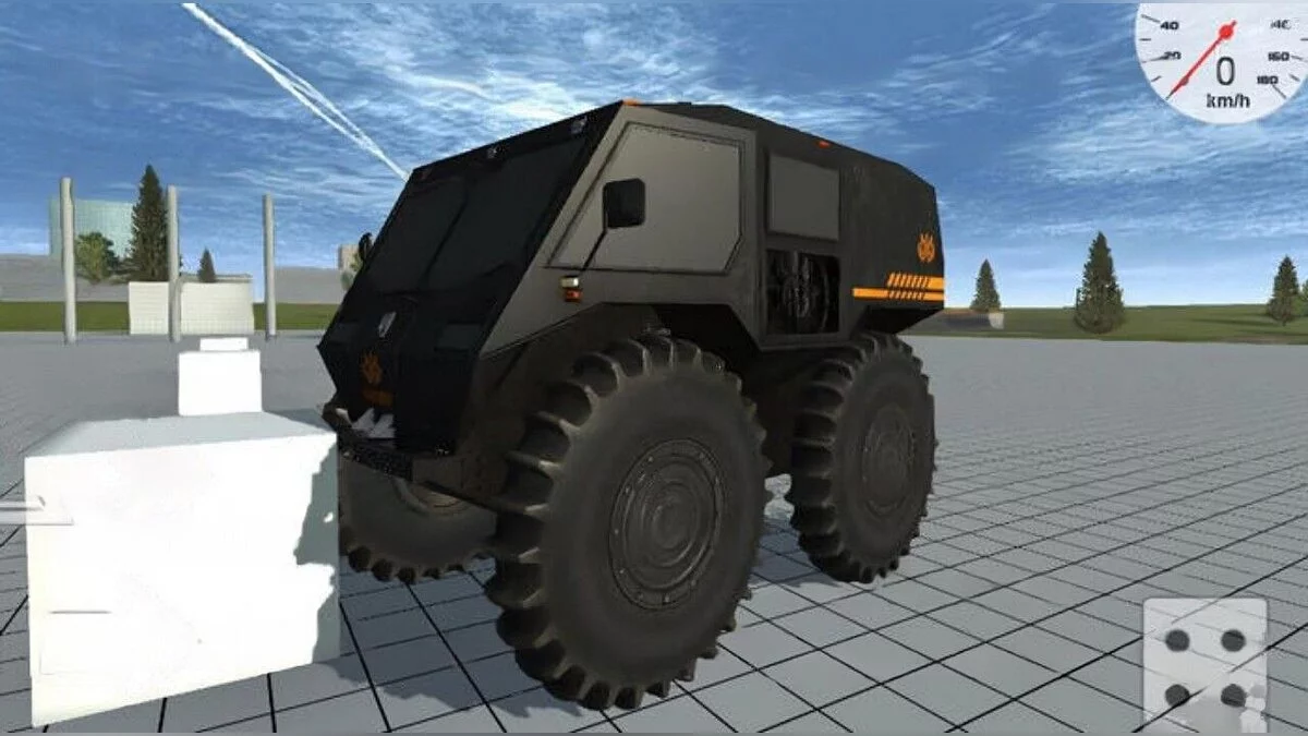 Simple Car Crash Physics Sim — All-terrain vehicle "Sherp"