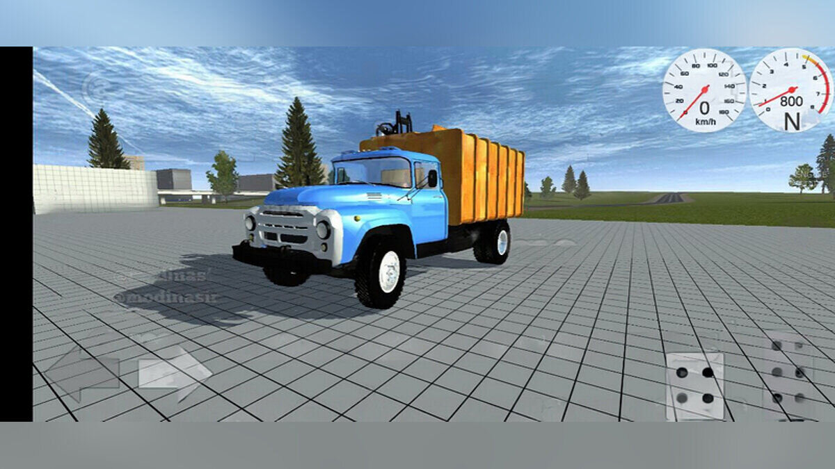 Simple Car Crash Physics Sim — ZIL-130 garbage truck