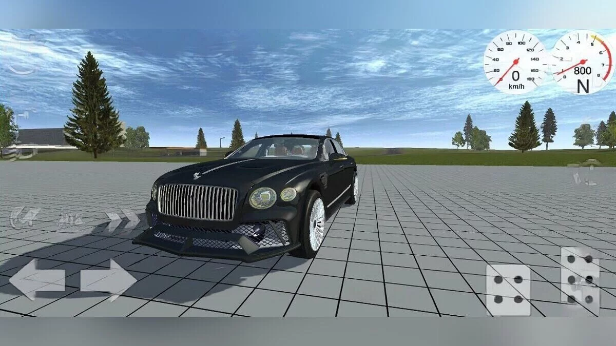 Simple Car Crash Physics Sim — Bentley espuela voladora Mansory