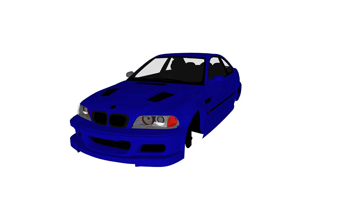 Simple Car Crash Physics Sim — BMW M3 E46