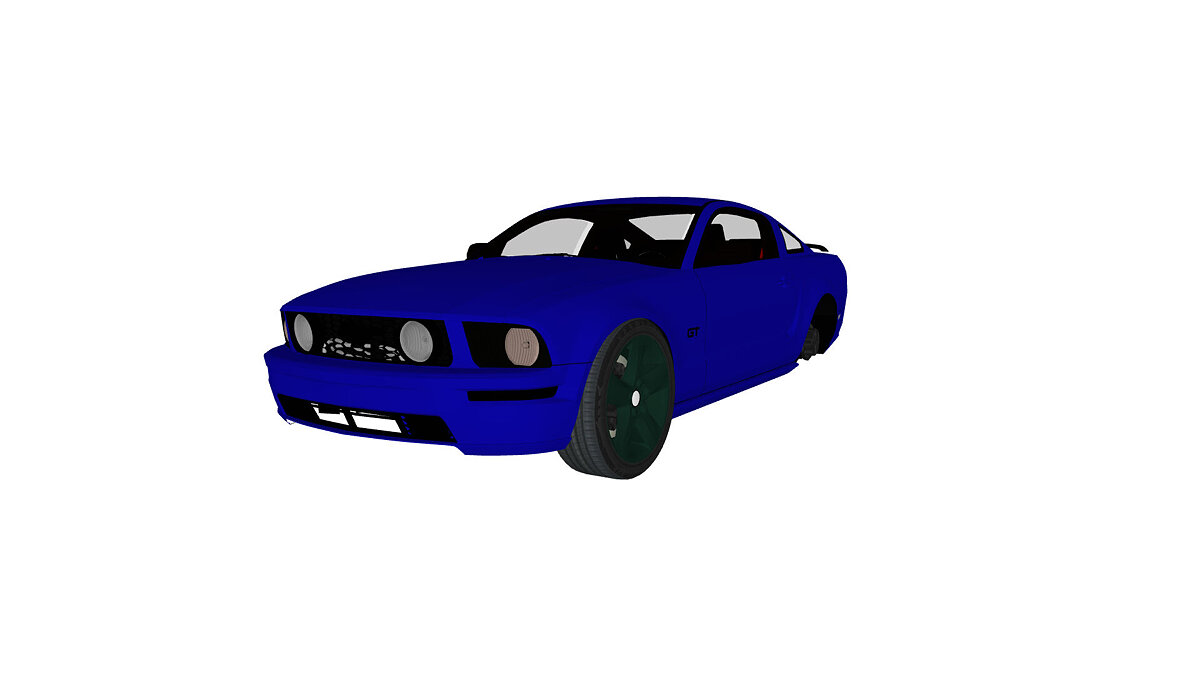 Simple Car Crash Physics Sim — Ford Mustang