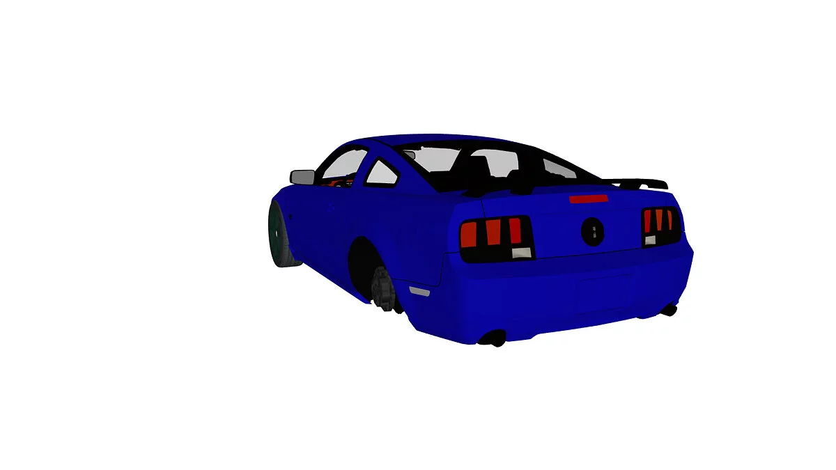 Simple Car Crash Physics Sim — Ford Mustang
