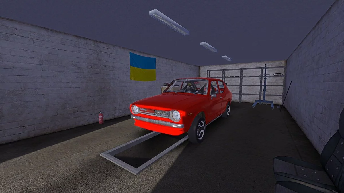 My Summer Car — Satsuma completo, muchos sellos, todos los vehículos están en el garaje, la trama está intacta.