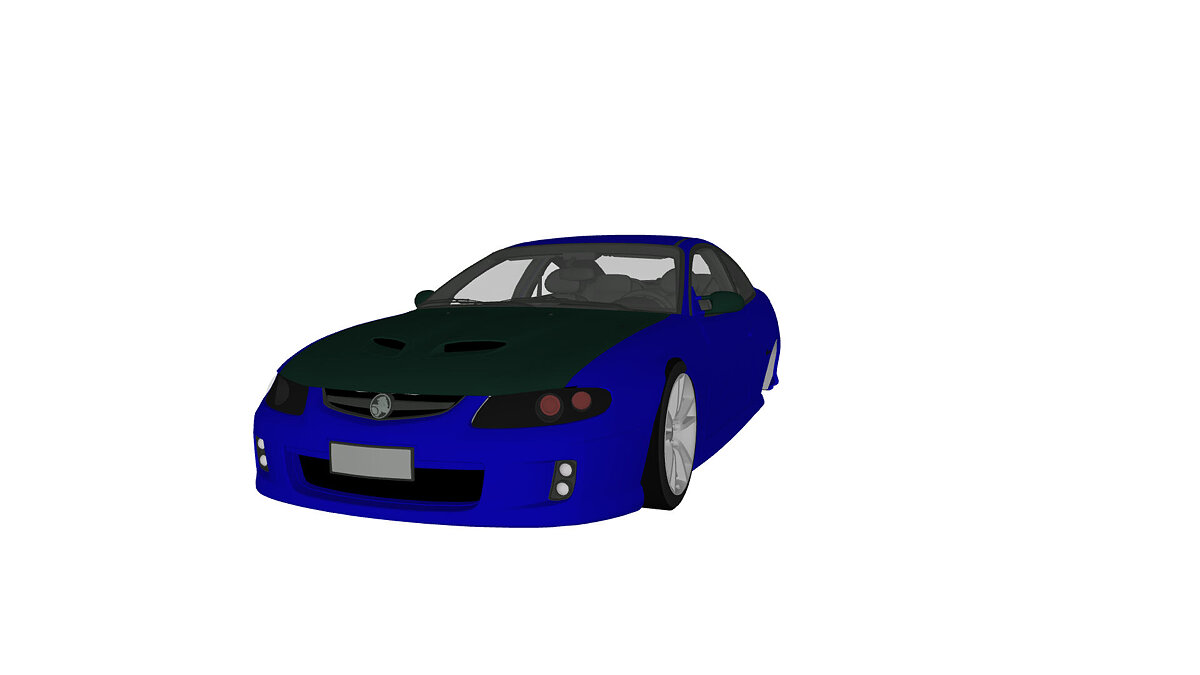 Simple Car Crash Physics Sim — Holden Monaro 2001-2006 CV8R V2