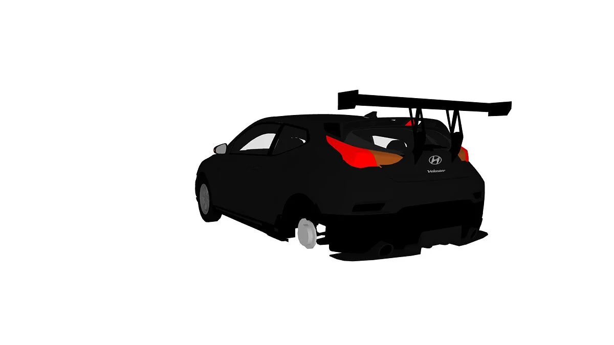 Simple Car Crash Physics Sim — Hyundai Veloster N