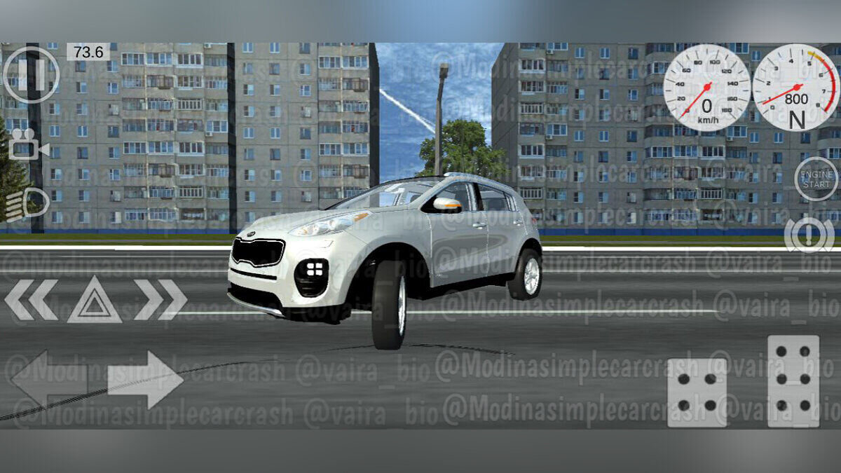 Simple Car Crash Physics Sim — Kia Sportage